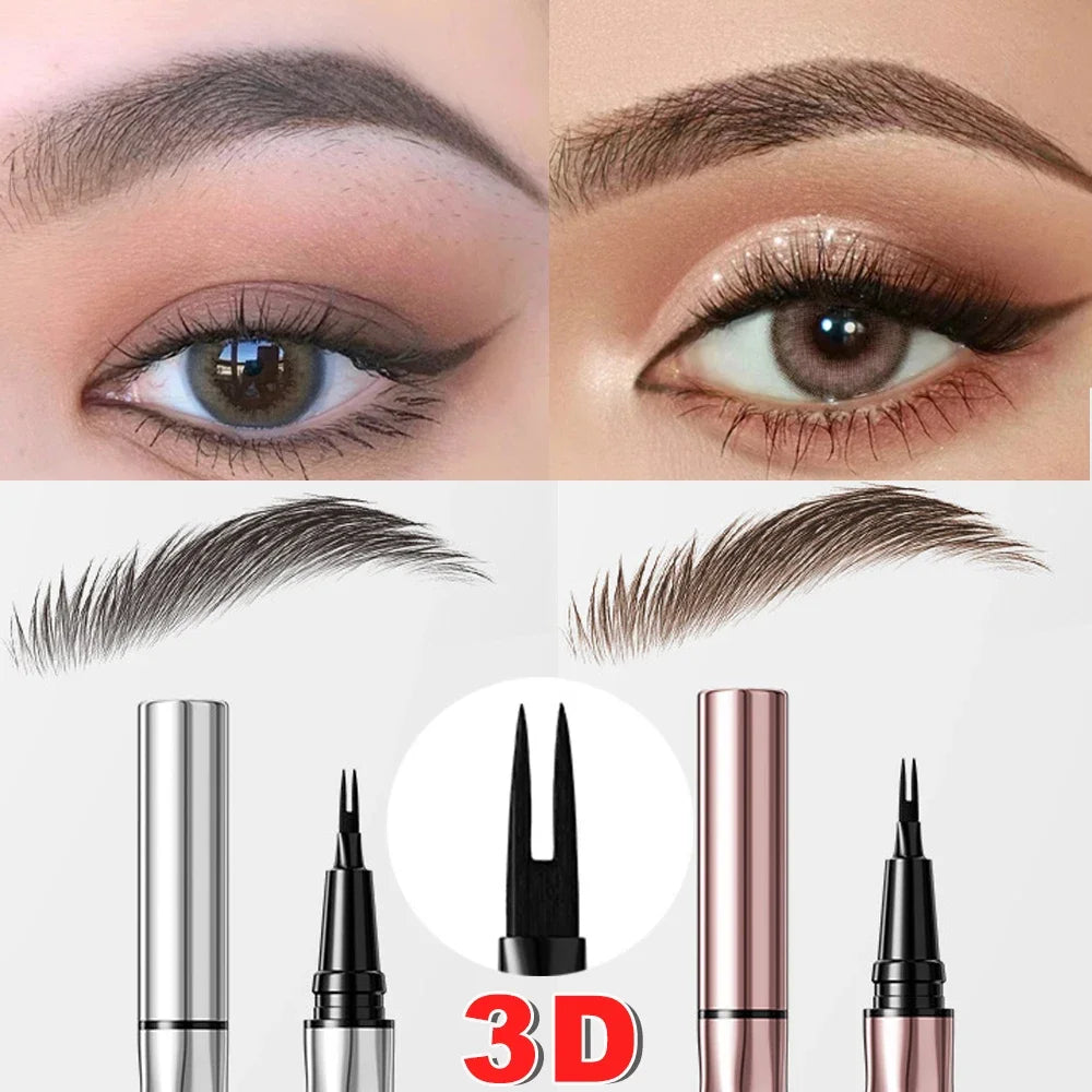 2Point Wild Eyebrow Pencil Long Lasting Easy To Grip Eyebrow Tattoo Waterproof Thin Liquid Lying Silkworm Brow Pen Korean Makeup